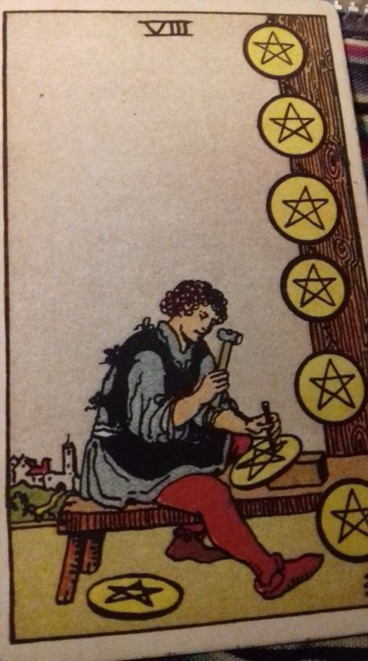 Eight of Pentacles: Tarot Card