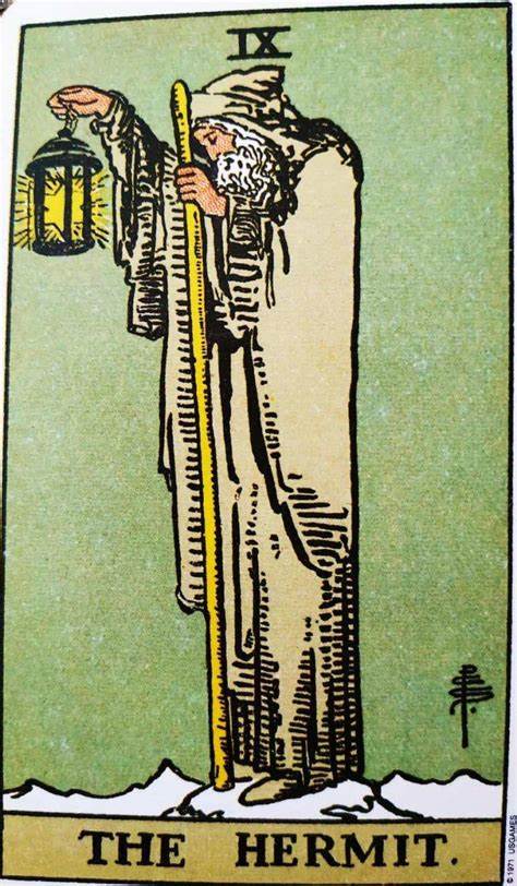 The Hermit: Tarot Card 