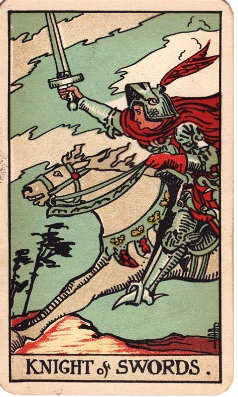 Knight Of Swords Tarot Card Meaning And Description