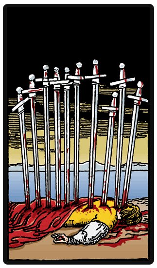 Ten Of Swords: Tarot Card